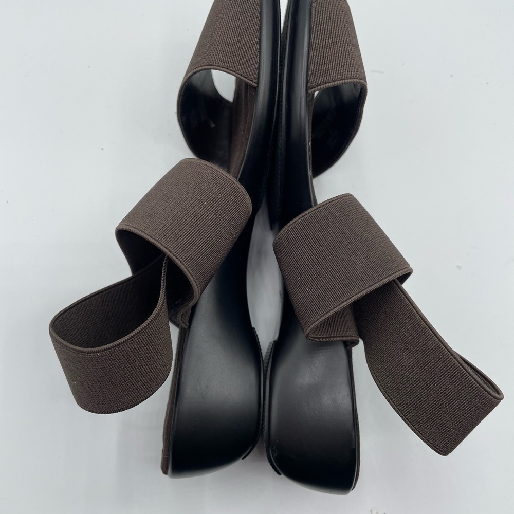 Pesaro Brown elastic strap Sandals, size 6 - Picture 5 of 7